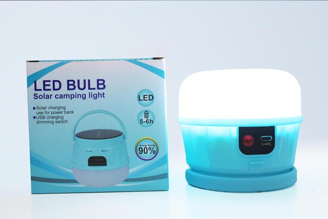 Generic Solar Camping Light LED Bulb 200W 2400mAh USB Charging, 0704407a