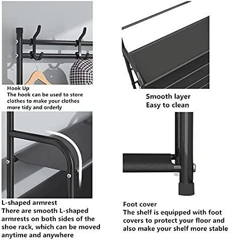 4-Tier Multipurpose Rack for Clothes, Coats, and Shoe Storage