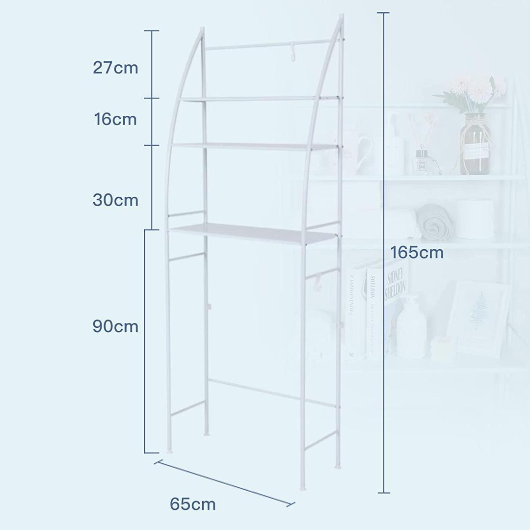 3-Tier Space-Saving Washing Machine Storage Shelf