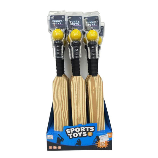 24-Inch Wood Grain Baseball 1 Pc Assorted