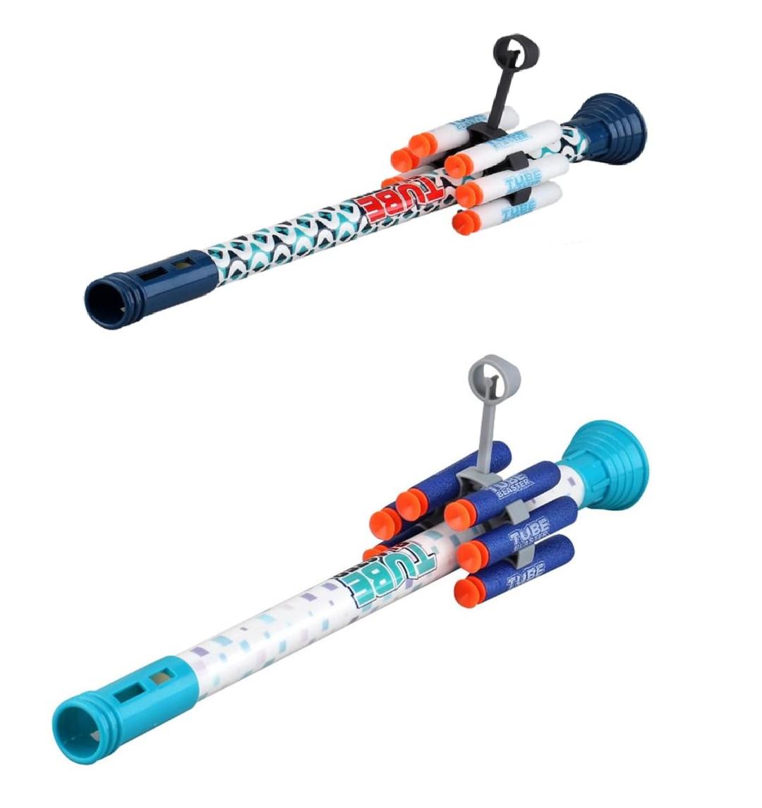 Tube Blaster Blow Dart Shooter Set - Ages 6+ - 1PC Assorted Color