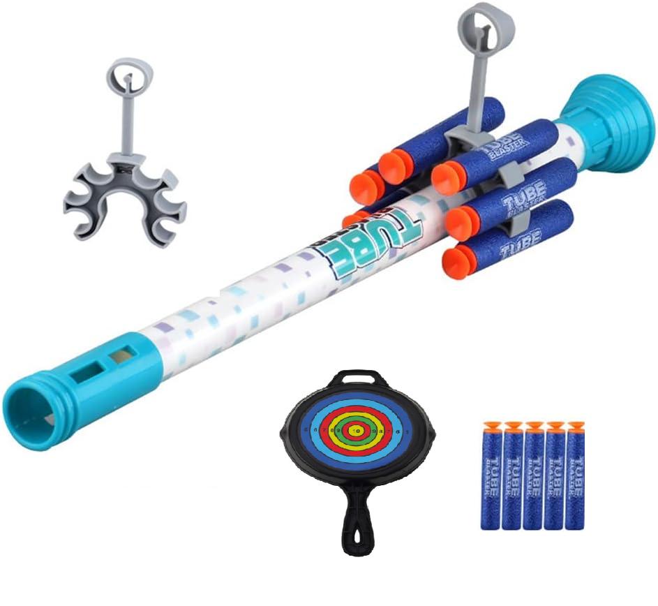 Tube Blaster Blow Dart Shooter Set - Ages 6+ - 1PC Assorted Color