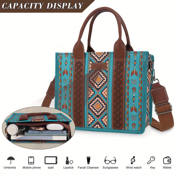 4Pcs Women's Tote Bag, Retro Work Bag Lightweight, Bohemian Style Tote Bag - Not Shipped On Weekends - Prohibited Sales Platforms - Temu, Walmart