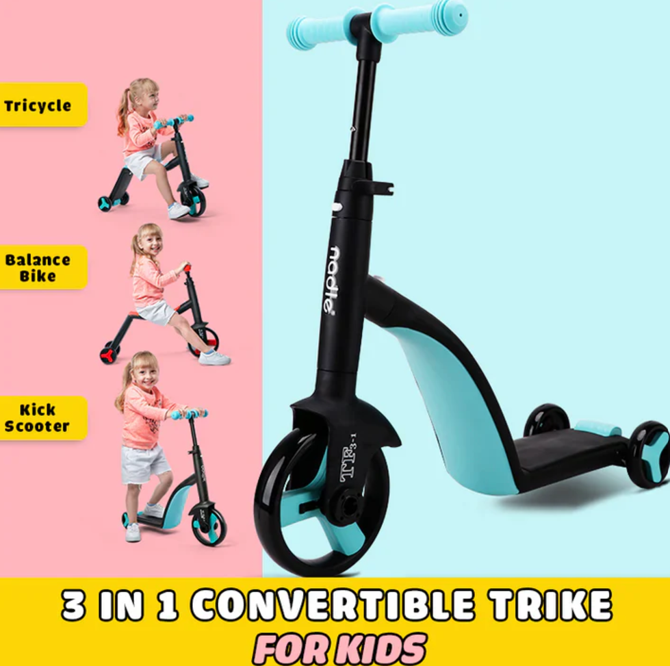 3-in-1 Kids Convertible Scooter